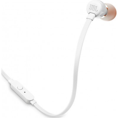 JBL T110 In-ear Handsfree με Βύσμα 3.5mm Λευκό